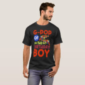 G Pop van de Verjaardagsjongen Lazer Label Bday Pa T-shirt (Voorkant volledig)