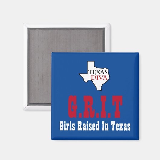 G.R.I.T. - Meisjes in Texas - Texas DIVA Magneet (Voorkant / Achterkant)