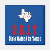 G.R.I.T. - Meisjes in Texas - Texas DIVA Magneet (Voorkant)