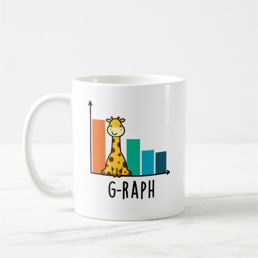 G-raph Funny Giraffe Graph Pun Koffiemok (Links)