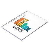 G-raph Funny Giraffe Graph Pun Notitieboek (Linkerzijde)