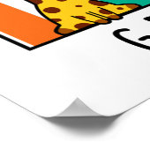 G-raph Funny Giraffe Graph Pun Poster (Hoek)