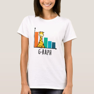 G-raph Funny Giraffe Graph Pun T-shirt