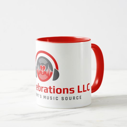 G&S-feestjes, rode en witte mok (Voorkant rechts)