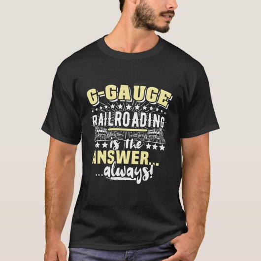 G-schaal Model Trein Spoorweg G-schaal Spoorwegen T-shirt (Voorkant)