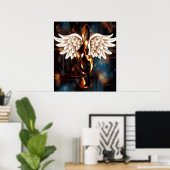 G Schoonmaak met vleugels Poster (Thuiskantoor)