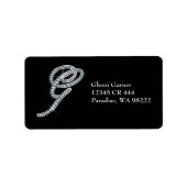 G Script "Diamond Bling"-label Etiket (Voorkant)