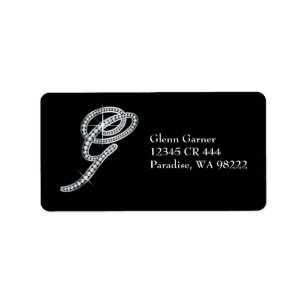 G Script "Diamond Bling"-label Etiket
