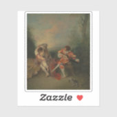 G. Seurat - Twee studies van een fluitist en... Sticker (Vel)