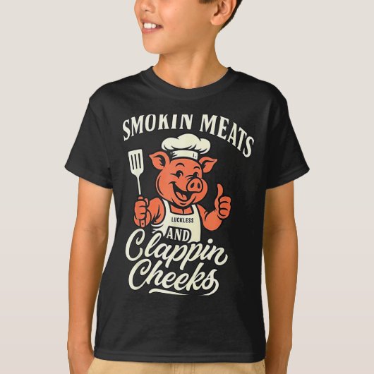 G Smokin Meats Clapn Cheeks  T-shirt (Voorkant)