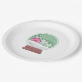 G SneeuwWereldbol Papieren Bordje (Gekanteld)