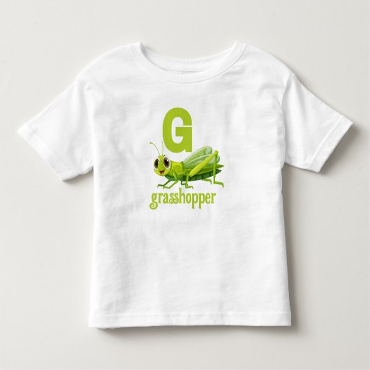G staat voor Grasshopper Peuter T-shirt (Voorkant)