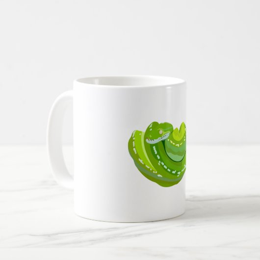 G staat voor Green Tree Python Koffiemok (Voorkant links)
