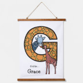 G staat voor… Personalised Hangend Wandkleed (Voorkant)
