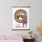 G staat voor… Personalised Hangend Wandkleed (Slaapkamer)