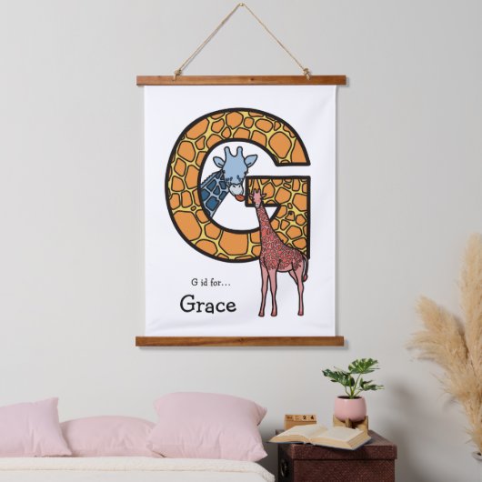 G staat voor… Personalised Hangend Wandkleed (Slaapkamer)