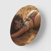 G-STRING BARE MAAR BEACH MEISKLOKKEN RONDE KLOK (Hoek)