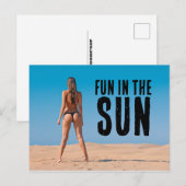 G-STRING BIKINI GIRL BEACH FLORIDA BRIEFKAARTEN (Voorkant / Achterkant)