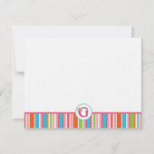 G Striped Stationery Notitiekaartje (Voorkant)