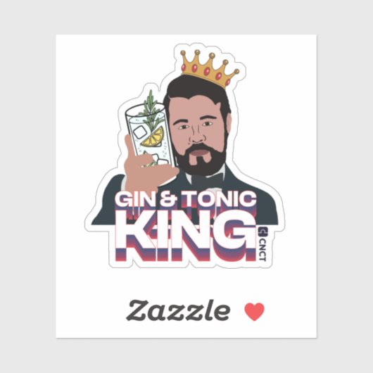 G&T King Sticker (Vel)