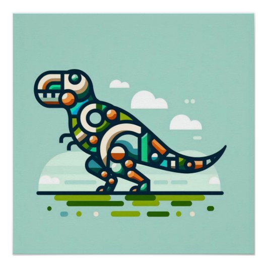 G T-Rex Perfect Poster (Voorkant)