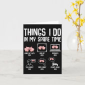 G Things I Do In My Spare Time Women Kids  Kaart (Gele Bloem)