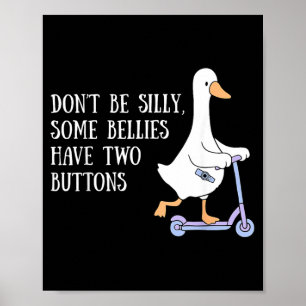 G-Tube bewustzijn Dwaze Gans Tubie Moeder Voeding Poster