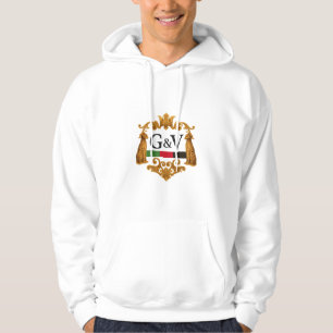 G&V Embleem Witte Hoodie – Gemaakt in VS