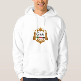 G&V Embleem Witte Hoodie – Gemaakt in VS