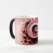 G Valentine Alphabet 3D Magische Mok (Voorkant links)