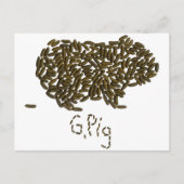 "G. Varkens" met Classic Guinea Pig Briefkaart (Voorkant)