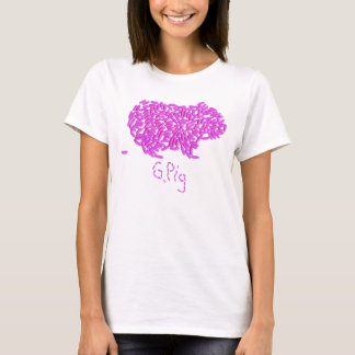 G. Varkens met enkele poopie roze T-shirt