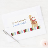 G voor Giraffe Alphabet Soepboek Bord Sticker (Envelop)