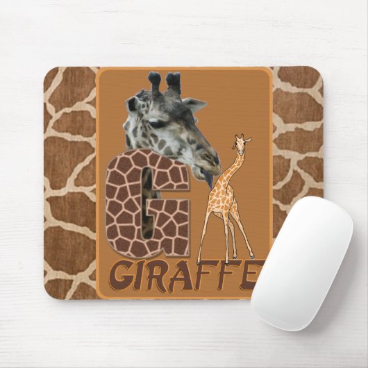 G VOOR GIRAFFE MUISMAT (Met muis)