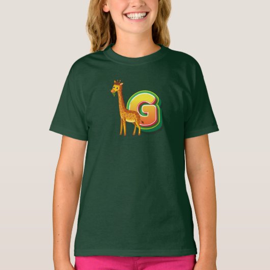 G voor Giraffe T-shirt (Voorkant)