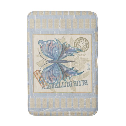 G Vormende Kantoor-vlinder Badmat (Voorkant Verticaal)