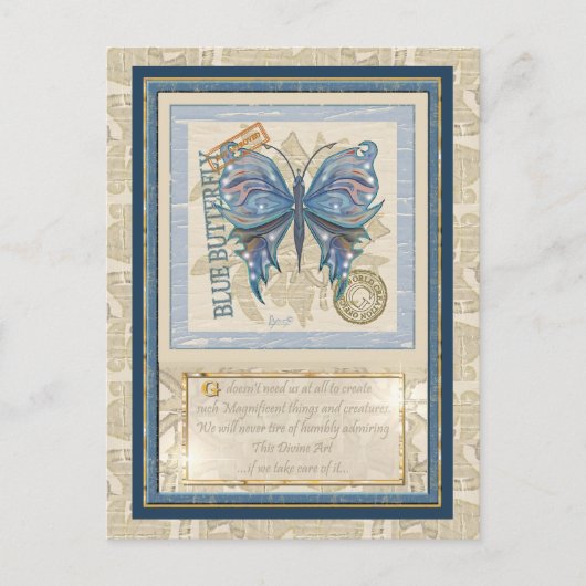 G Vormende Kantoor-vlinder Briefkaart (Voorkant)