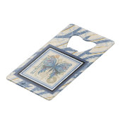 G Vormende Kantoor-vlinder Creditkaart Flessenopener (Voorkant Gekanteld)