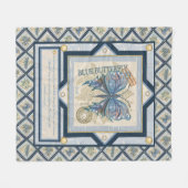 G Vormende Kantoor-vlinder Fleece Deken (Voorkant (Horizontaal))