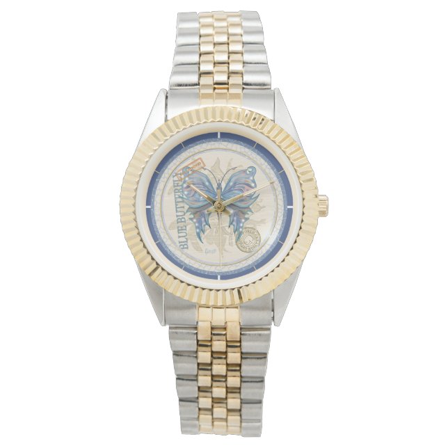 G Vormende Kantoor-vlinder Horloge (Voorkant)