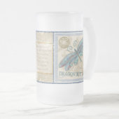 G Vormende Kantoor-vlinder Matglas Bierpul (Voorkant rechts)