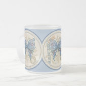 G Vormende Kantoor-vlinder Matglas Koffiemok (Voorkant links)