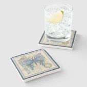 G Vormende Kantoor-vlinder Stenen Onderzetter (Zijkant)