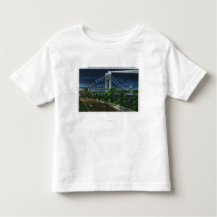 G. Washington Bridge, Hudson bij nacht Kinder Shirts