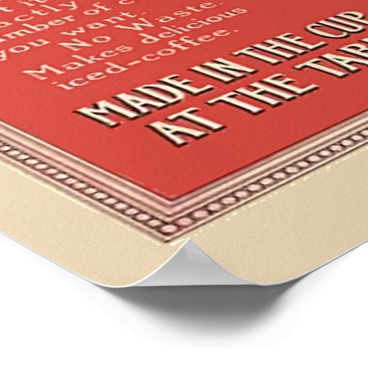 G Washington Instant Coffee WW1  Patriotic Poster (Hoek)