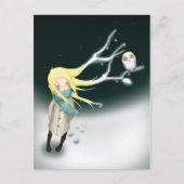 G winter card briefkaart (Voorkant)