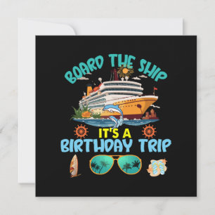 Ga aan boord van het schip, het is een verjaardags kaart