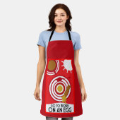 Ga aan de slag met een Egg Wall Art Schort (Gedragen)