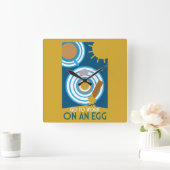 Ga aan de slag met een Egg Wall Art Vierkante Klok (Huis)