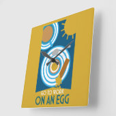 Ga aan de slag met een Egg Wall Art Vierkante Klok (Hoek)